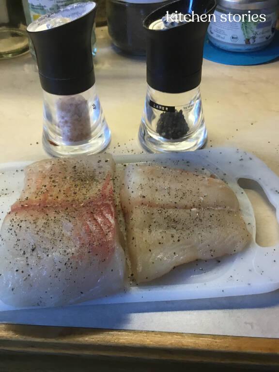 Hechtfilet mit Kartoffelsalat u Paprikagemüse süß/sauer | Rezept ... Hechtfilet mit Kartoffelsalat u Paprikagemüse süß/sauer | Rezept ...